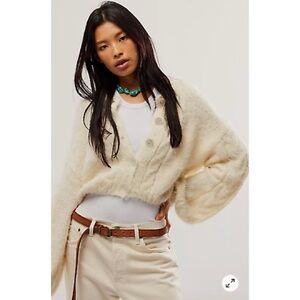 Free People Willow Cardi Sweater Buttondown XS - never worn